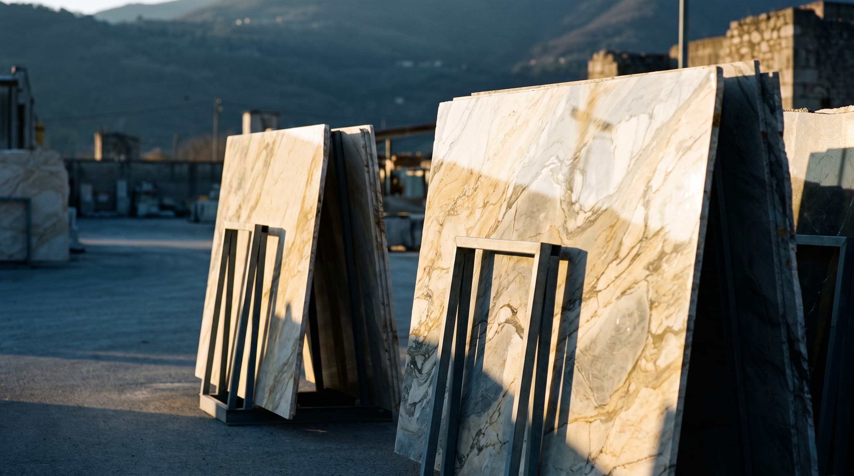 Italian Marble Quarry Yard