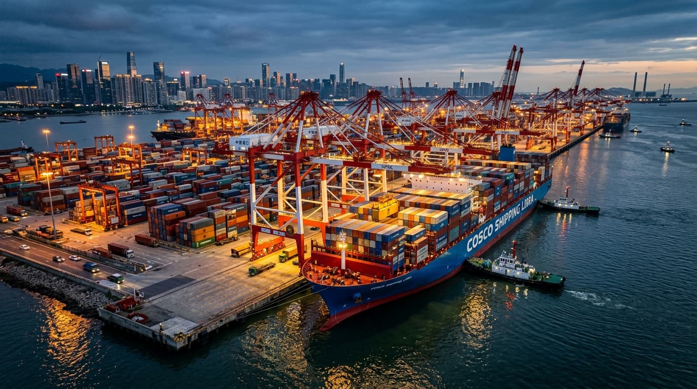 Chinese Shipping Port and Industrial Global Logistics