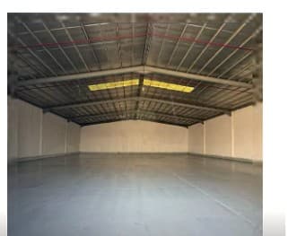 Temperature-controlled storage area with racking